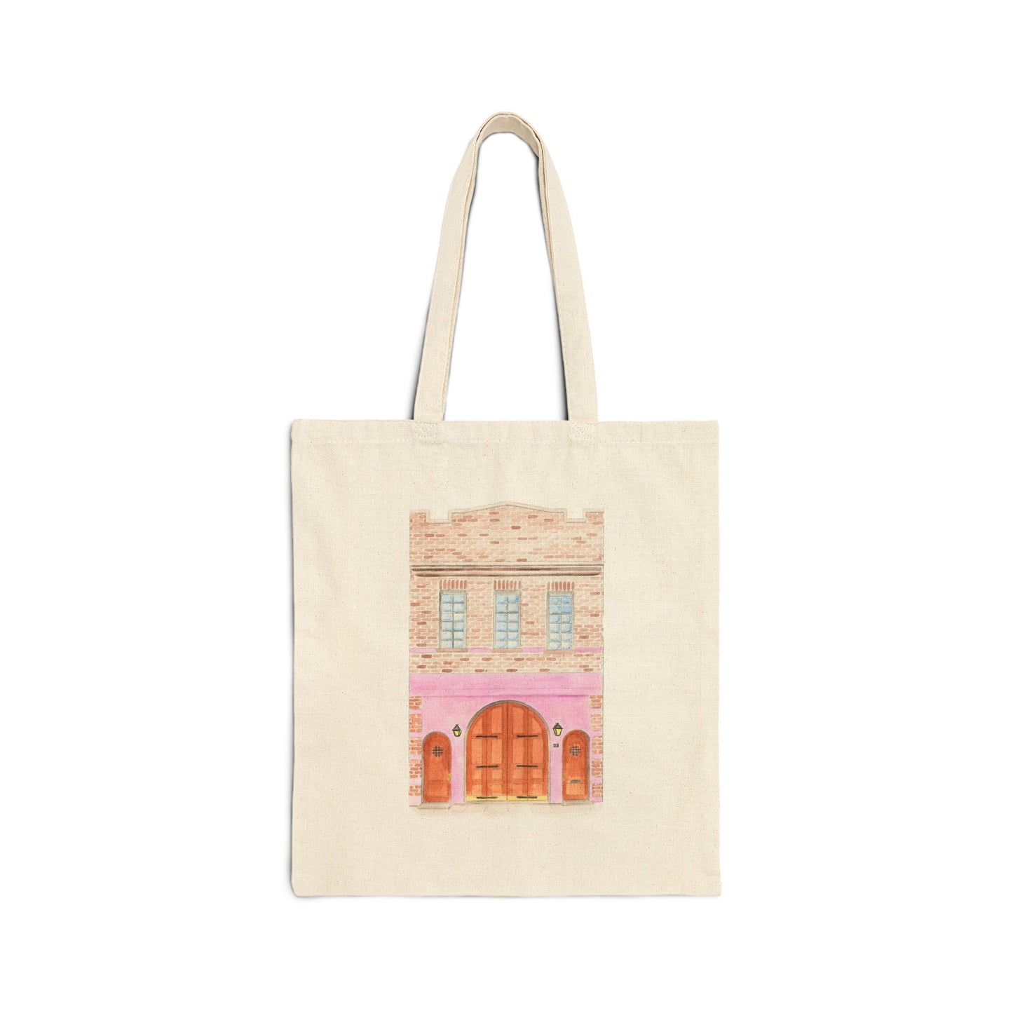 Canvas Book Tote | 23 Cornelia Street Purple Watercolor | Taylor West Village Townhouse NYC Lover Market Tote