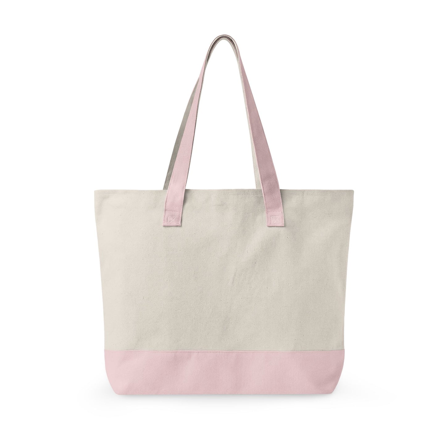 Light Blue Cowboy Boot Watercolor Printed Zippered Canvas Tote 18" x 14" | Various Colors