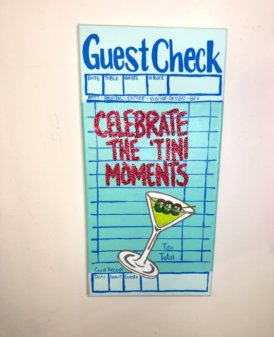 10”x20” Embellished Celebrate The ‘tini Moments