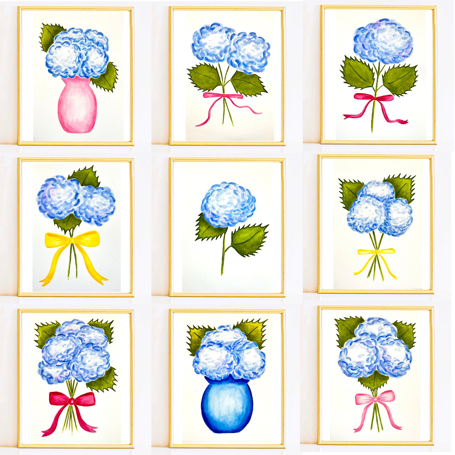 Original Hydrangeas Watercolors