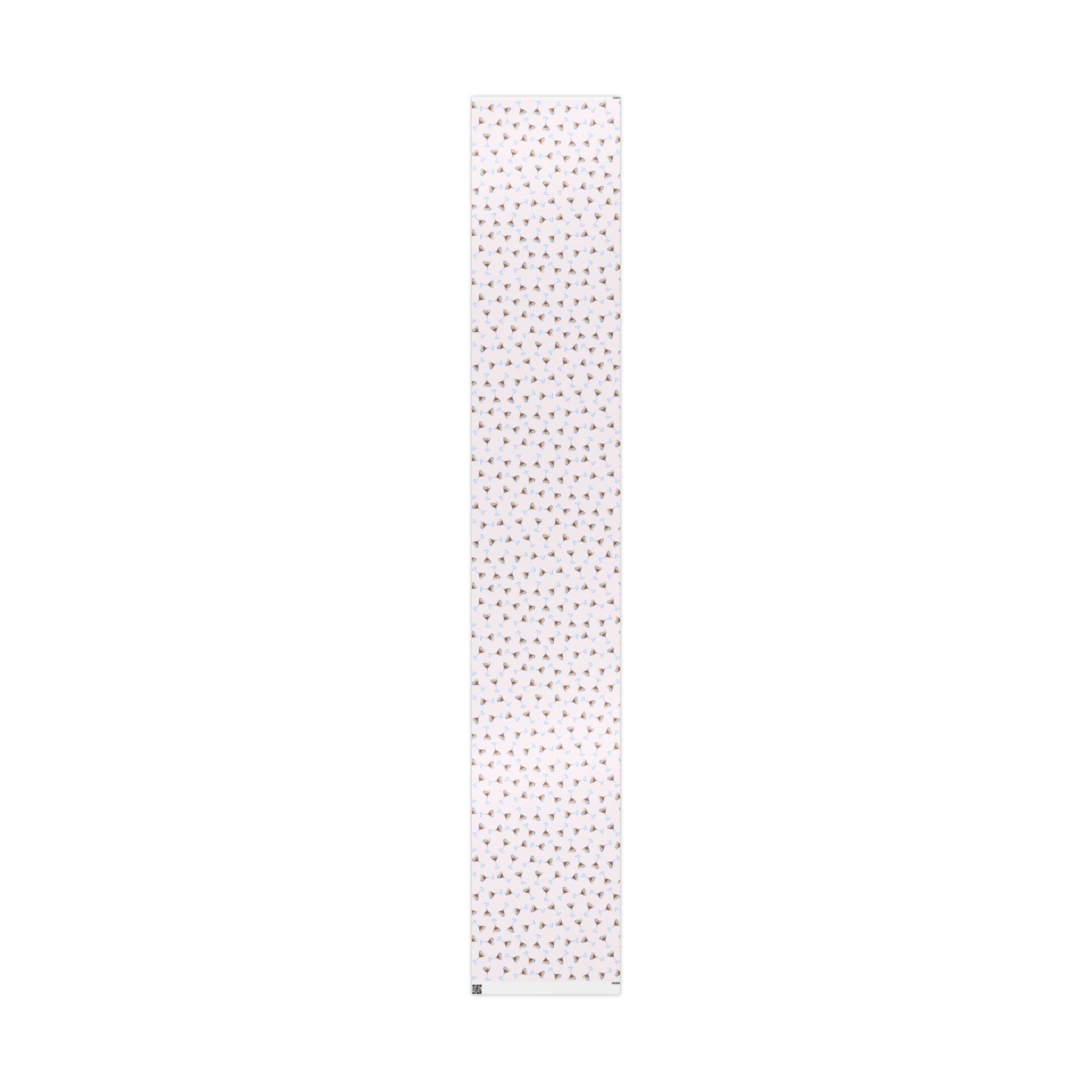 Gift Wrap | Pale Pink Blush Watercolor Espresso Martini Tossed Pattern | Matte or Glossy