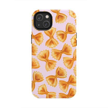 Copy of Copy of Copy of Tossed Farfalle Pasta Watercolor Illustrated Tough Phone Case | Various Models iPhone 14 Plus