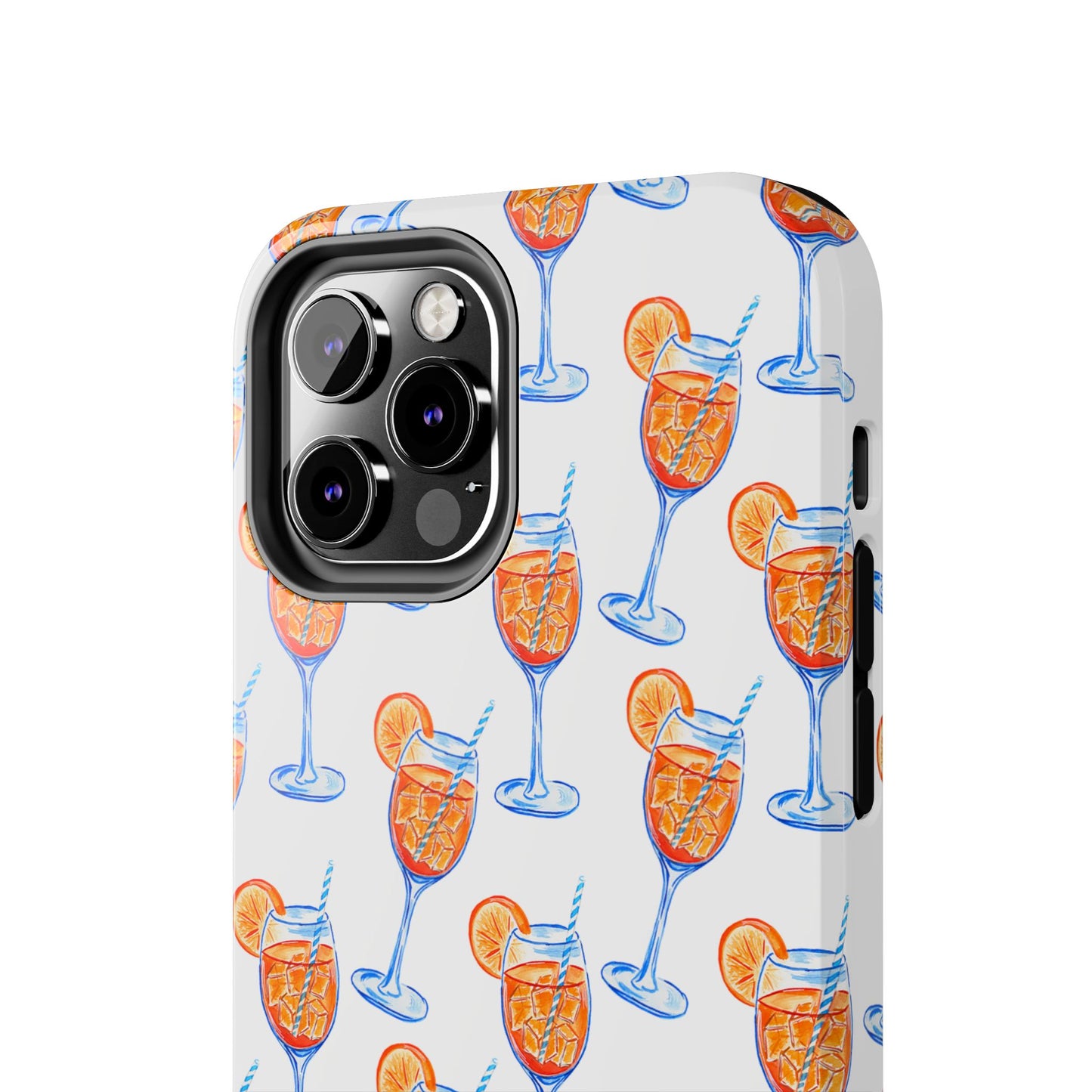 Aperol Spritz Watercolor Patterned Phone Case | Various Models