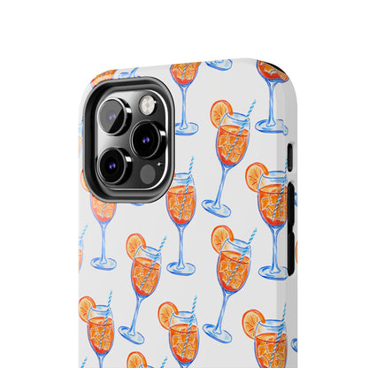 Aperol Spritz Watercolor Patterned Phone Case | Various Models