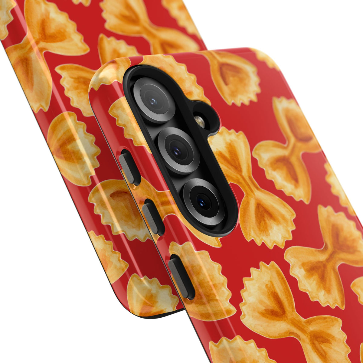 Copy of Tossed Farfalle Pasta Watercolor Illustrated Tough Phone Case | Various Models