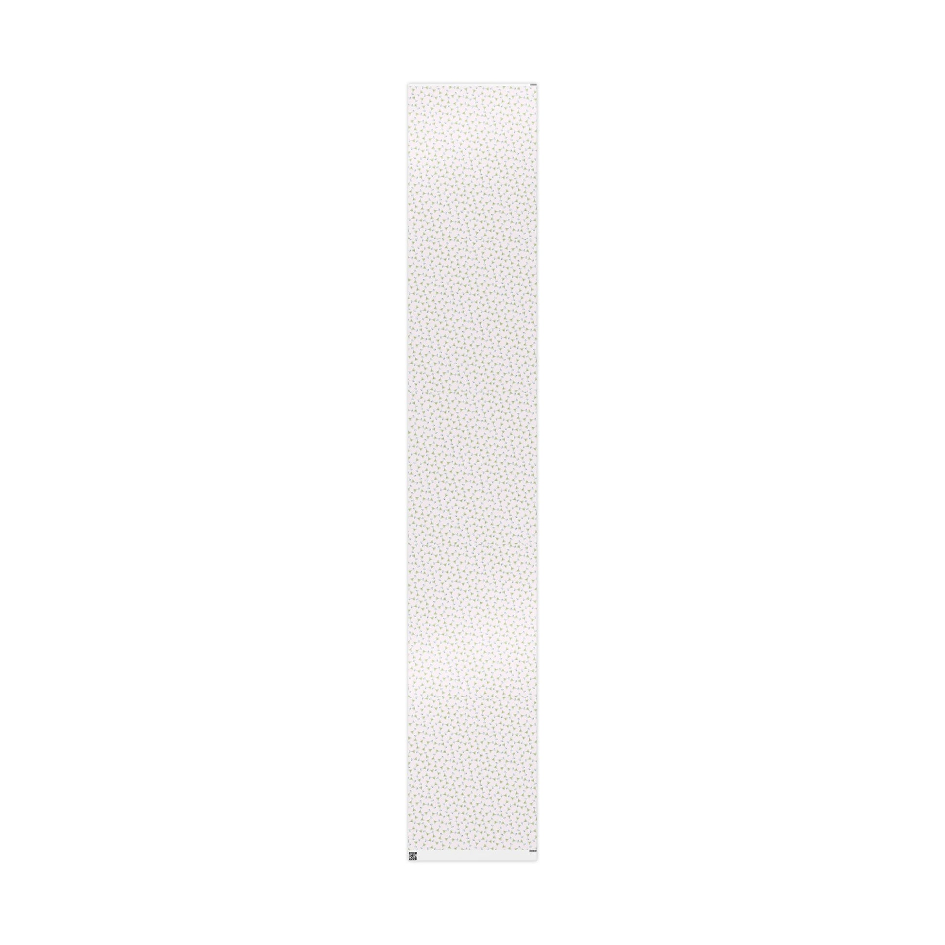 Gift Wrap | Mini Blush Pink Watercolor Martini Tossed Pattern | Matte or Glossy