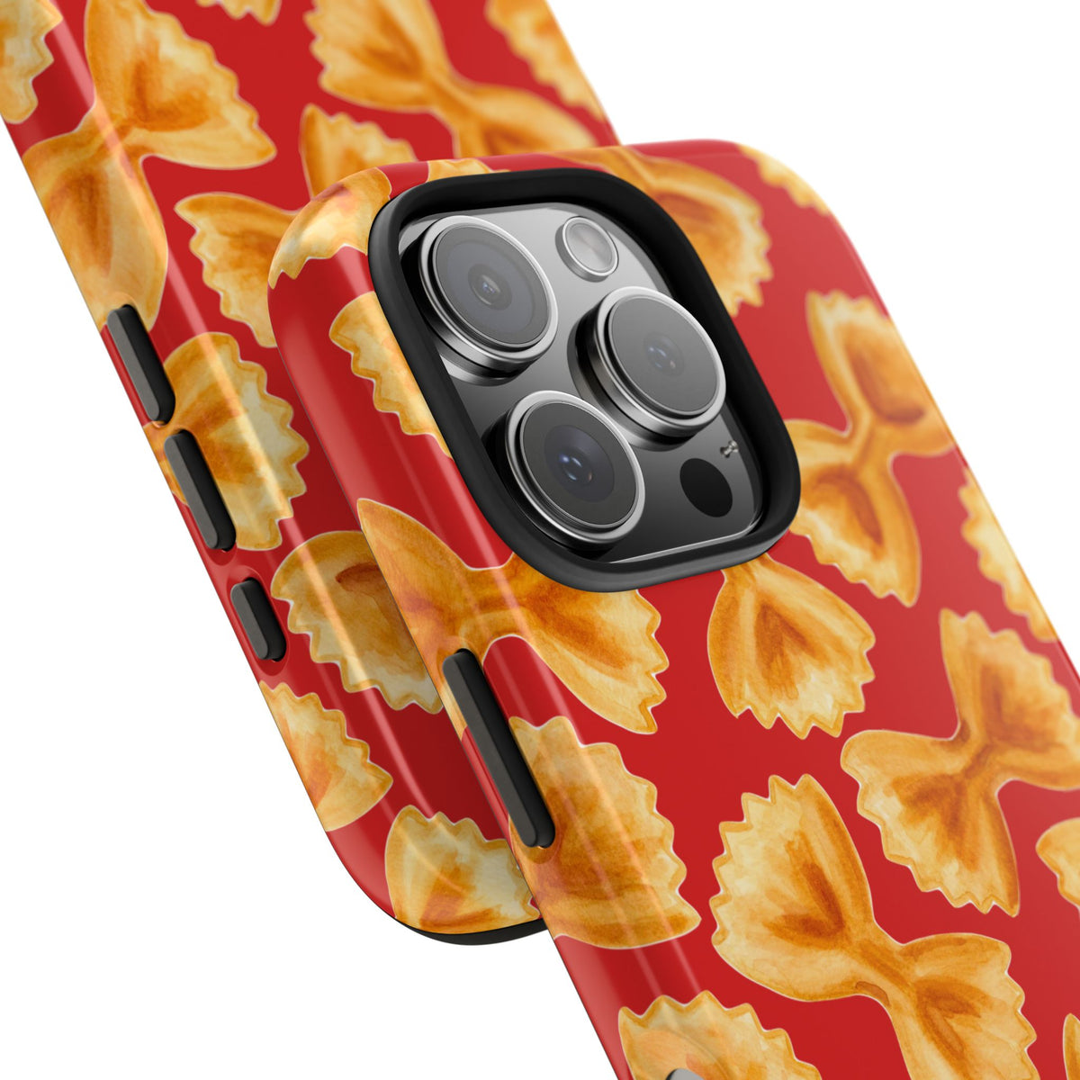 Copy of Tossed Farfalle Pasta Watercolor Illustrated Tough Phone Case | Various Models