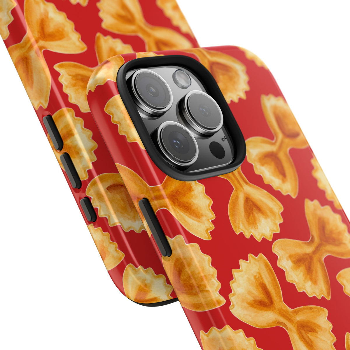 Copy of Tossed Farfalle Pasta Watercolor Illustrated Tough Phone Case | Various Models