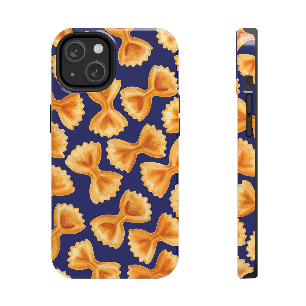 Copy of Copy of Tossed Farfalle Pasta Watercolor Illustrated Tough Phone Case | Various Models