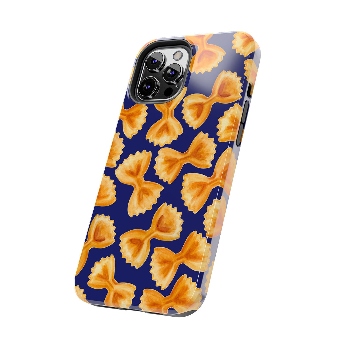 Copy of Copy of Tossed Farfalle Pasta Watercolor Illustrated Tough Phone Case | Various Models