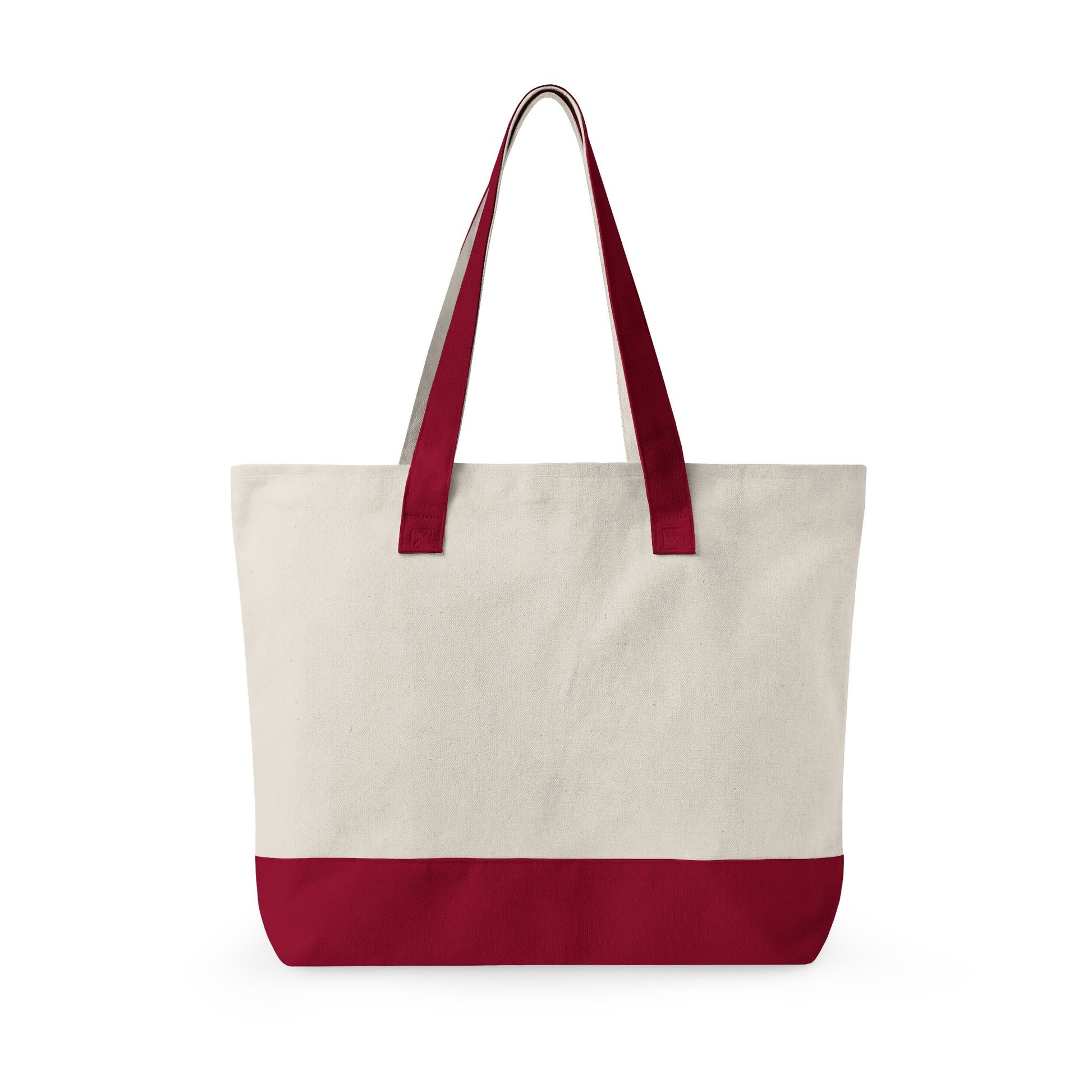 Red Heart Shaped Sunglasses Printed Zippered Canvas Tote 18" x 14" | Various Colors
