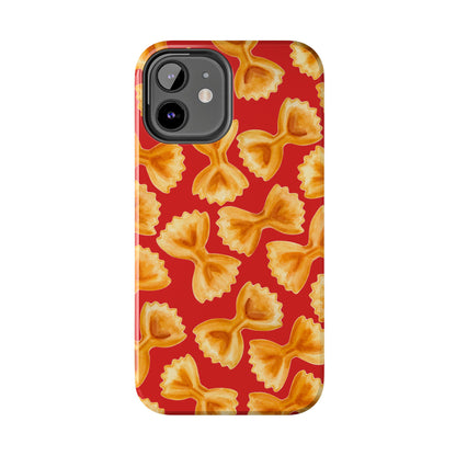 Copy of Tossed Farfalle Pasta Watercolor Illustrated Tough Phone Case | Various Models