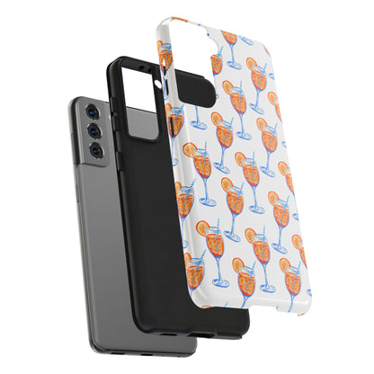 Aperol Spritz Watercolor Patterned Phone Case | Various Models