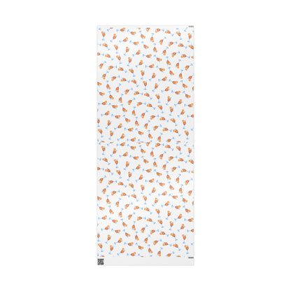 Aperol Spritz Gift Wrap Tossed Pattern | Matte or Glossy 30" x 72" Glossy