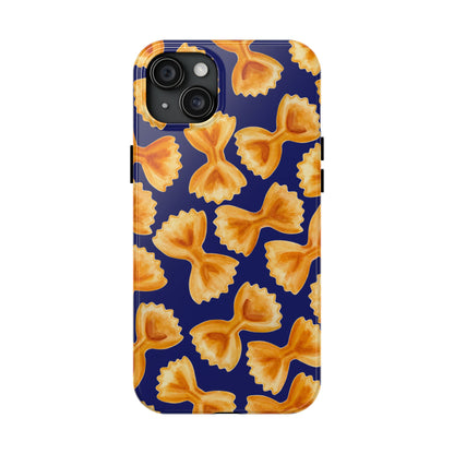 Copy of Copy of Tossed Farfalle Pasta Watercolor Illustrated Tough Phone Case | Various Models iPhone 15 Plus