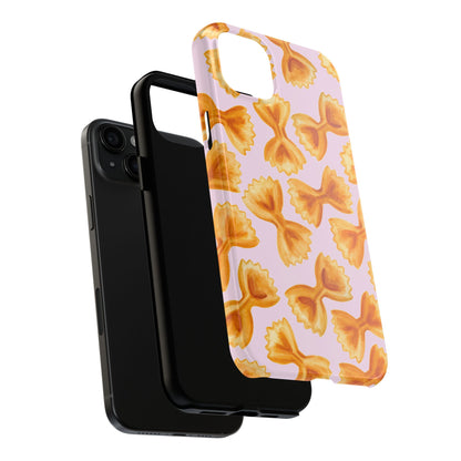 Copy of Copy of Copy of Tossed Farfalle Pasta Watercolor Illustrated Tough Phone Case | Various Models