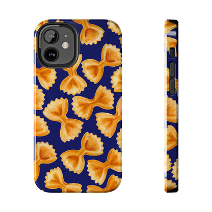 Copy of Copy of Tossed Farfalle Pasta Watercolor Illustrated Tough Phone Case | Various Models iPhone 12 Mini