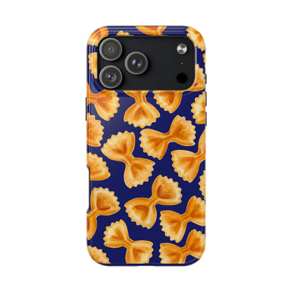 Copy of Copy of Tossed Farfalle Pasta Watercolor Illustrated Tough Phone Case | Various Models iPhone 17 Pro Max