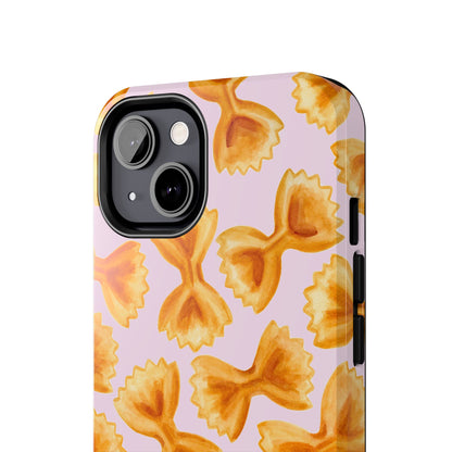 Copy of Copy of Copy of Tossed Farfalle Pasta Watercolor Illustrated Tough Phone Case | Various Models