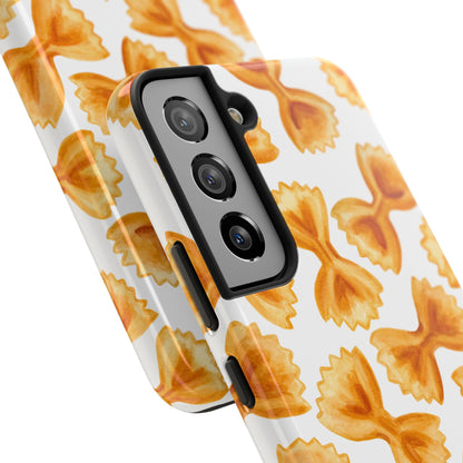 Copy of Copy of Copy of Tossed Farfalle Pasta Watercolor Illustrated Tough Phone Case | Various Models