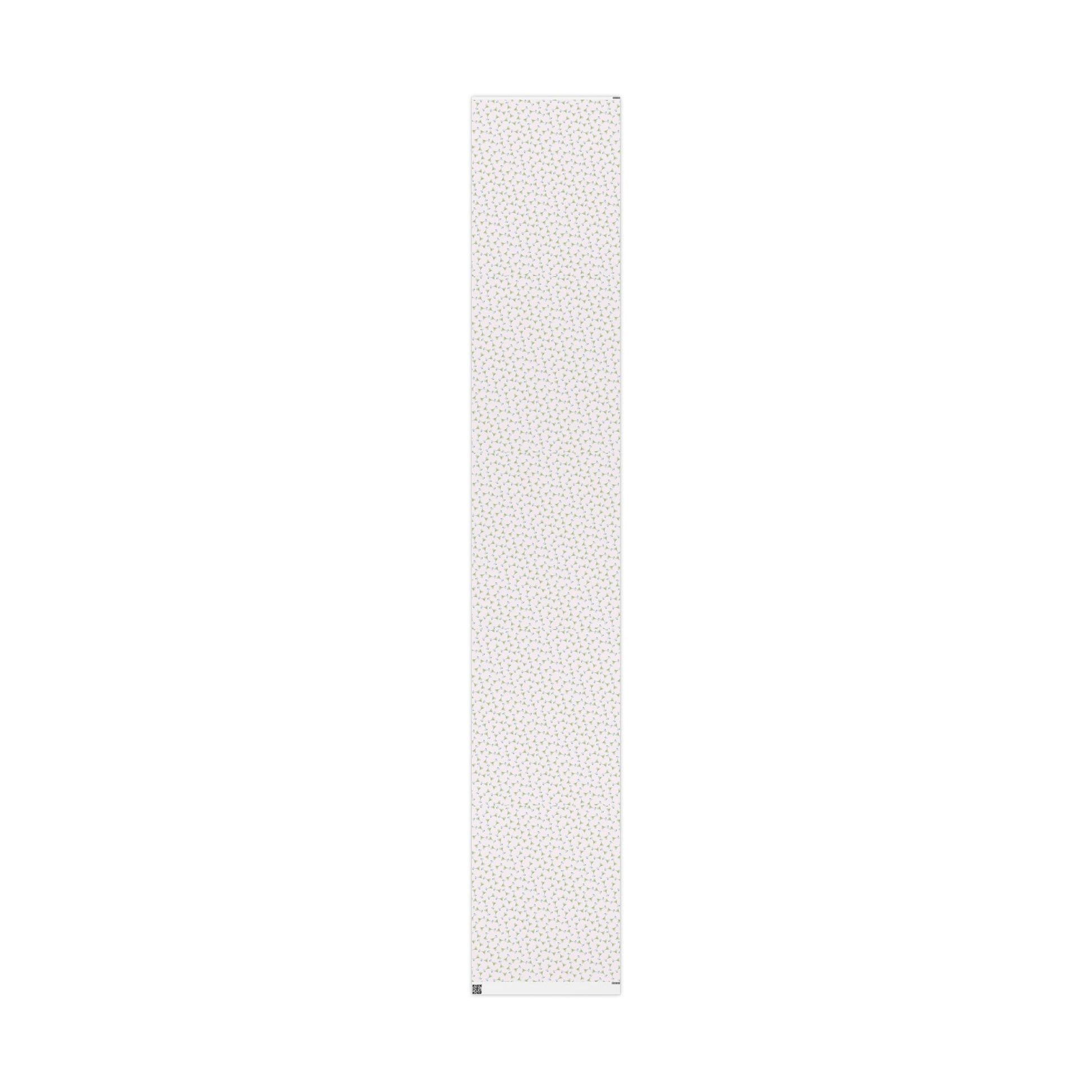 Gift Wrap | Mini Blush Pink Watercolor Martini Tossed Pattern | Matte or Glossy 30" x 180" Matte