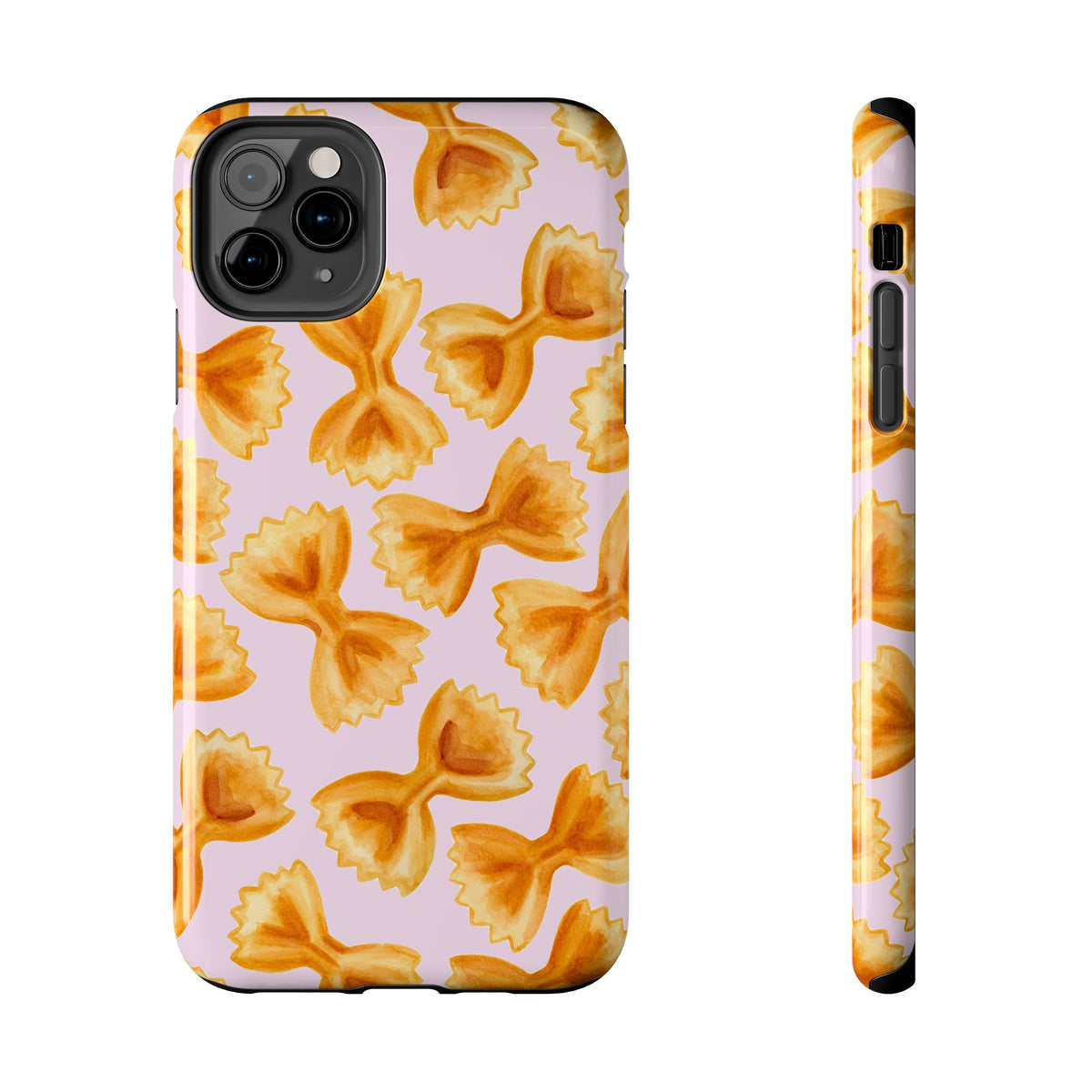 Copy of Copy of Copy of Tossed Farfalle Pasta Watercolor Illustrated Tough Phone Case | Various Models iPhone 11 Pro Max