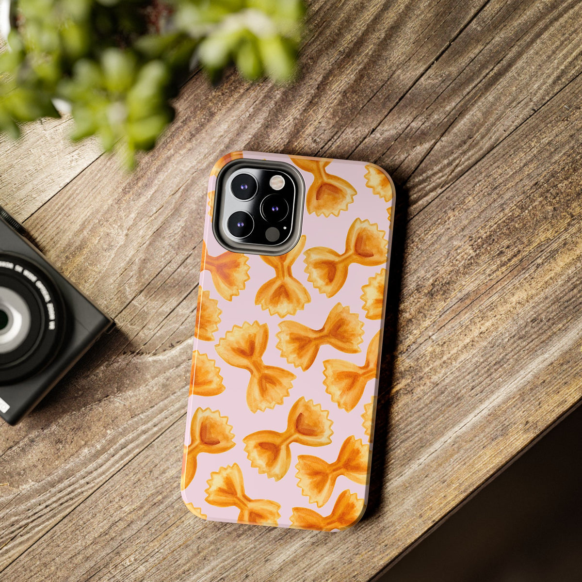 Copy of Copy of Copy of Tossed Farfalle Pasta Watercolor Illustrated Tough Phone Case | Various Models