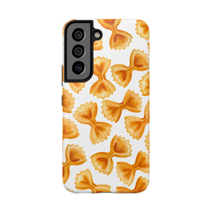 Copy of Copy of Copy of Tossed Farfalle Pasta Watercolor Illustrated Tough Phone Case | Various Models Samsung Galaxy S22