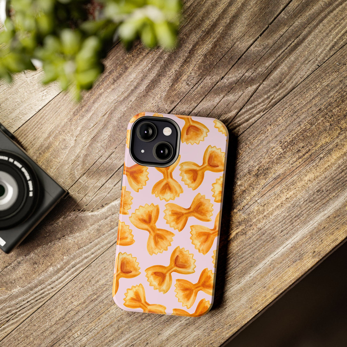 Copy of Copy of Copy of Tossed Farfalle Pasta Watercolor Illustrated Tough Phone Case | Various Models