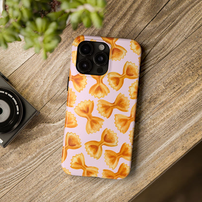 Copy of Copy of Copy of Tossed Farfalle Pasta Watercolor Illustrated Tough Phone Case | Various Models