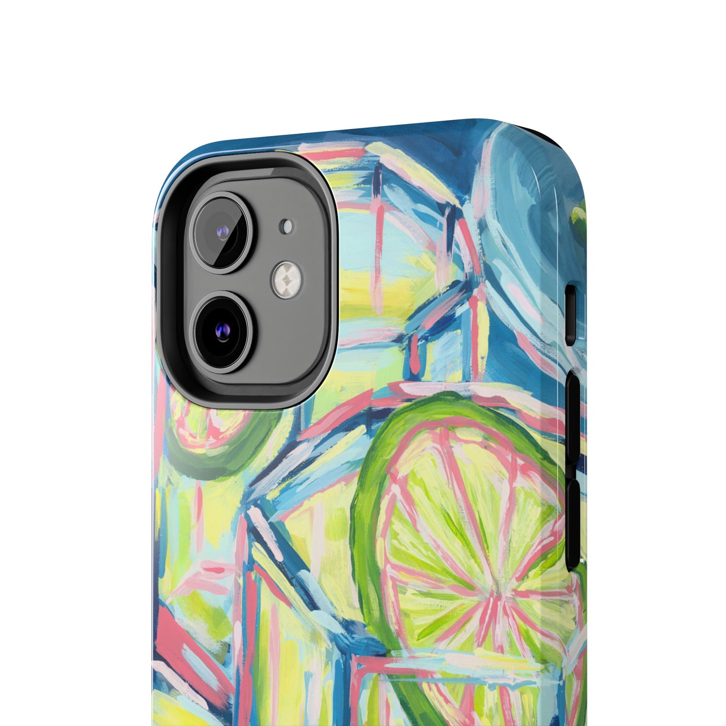 Pink Lime Green Yellow Margaritas Acrylic Tough Phone Case | Various Models Available
