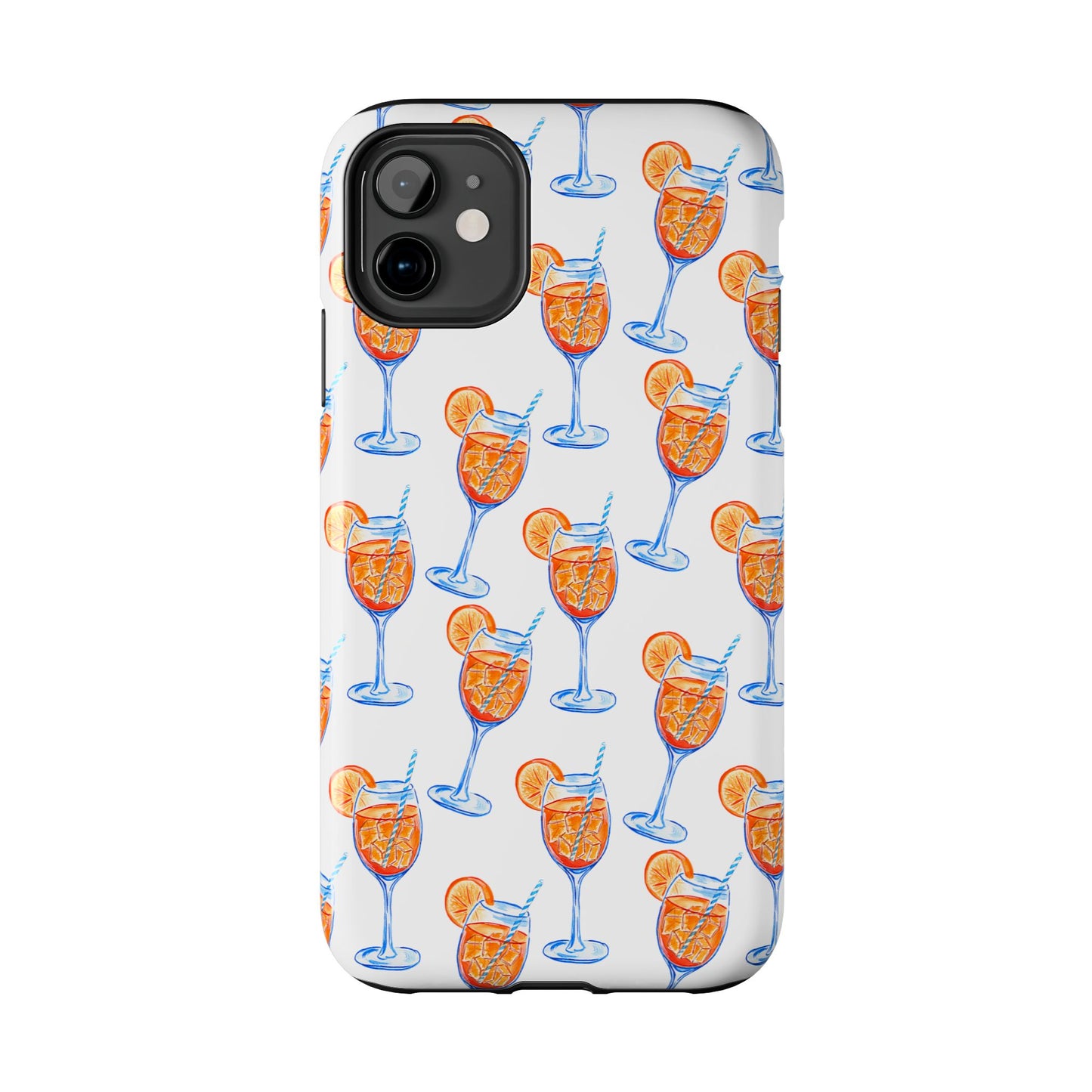 Aperol Spritz Watercolor Patterned Phone Case | Various Models