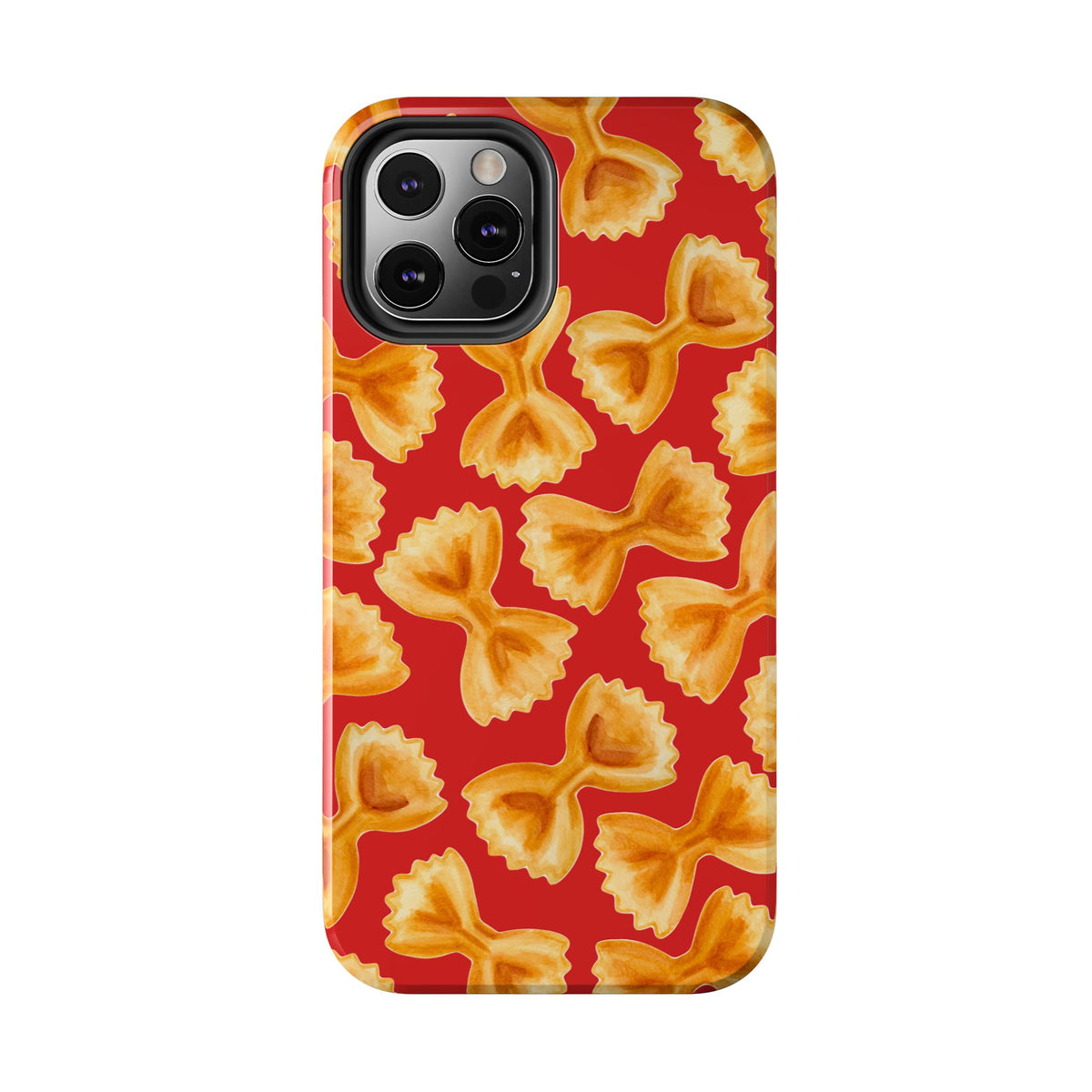 Copy of Tossed Farfalle Pasta Watercolor Illustrated Tough Phone Case | Various Models