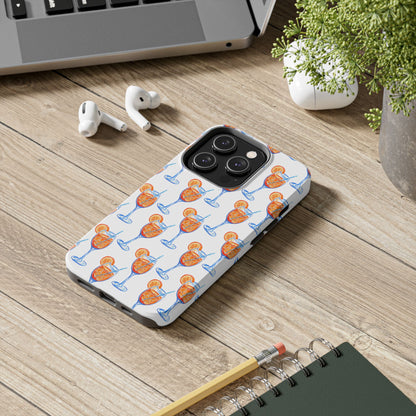 Aperol Spritz Watercolor Patterned Phone Case | Various Models