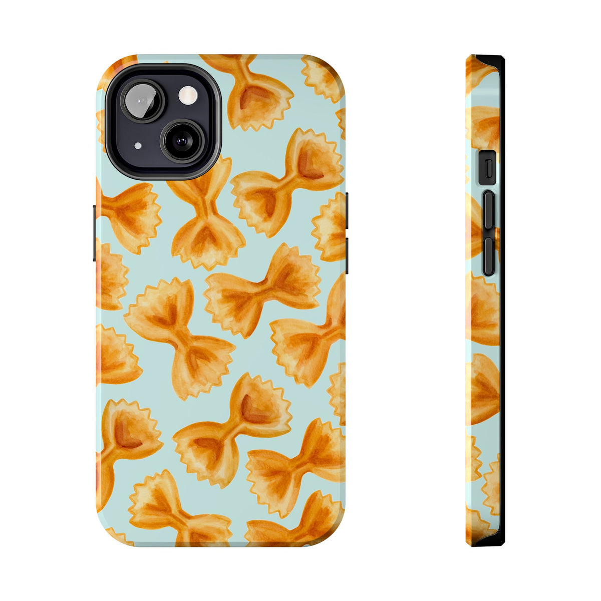 Copy of Copy of Copy of Copy of Tossed Farfalle Pasta Watercolor Illustrated Tough Phone Case | Various Models iPhone 13