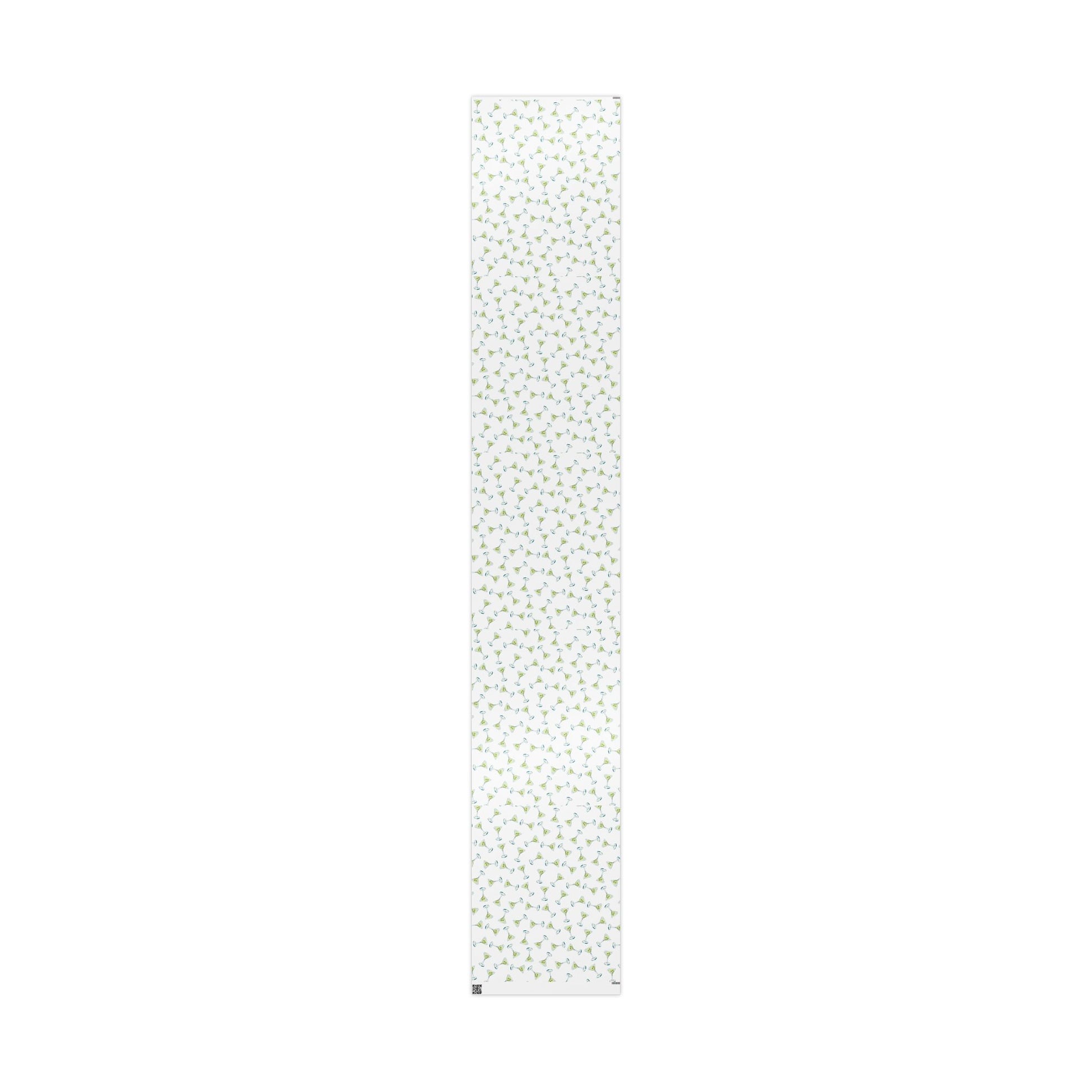 Gift Wrap | Martini Watercolor Illustrated Tossed Pattern | Matte or Glossy