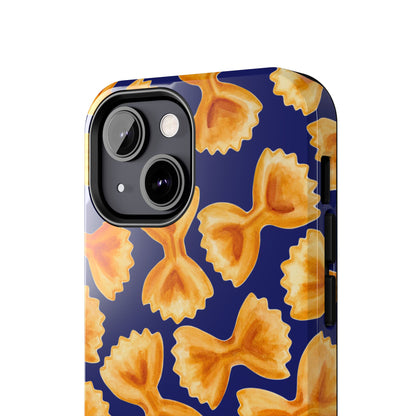 Copy of Copy of Tossed Farfalle Pasta Watercolor Illustrated Tough Phone Case | Various Models