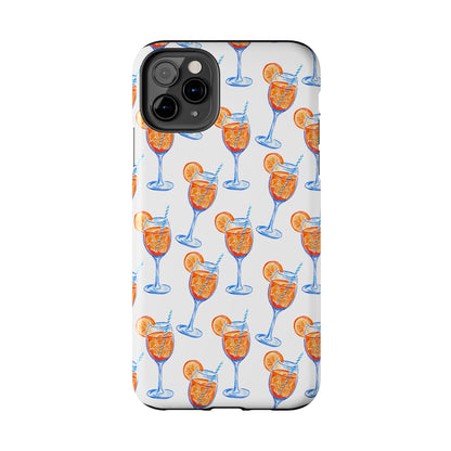 Aperol Spritz Watercolor Patterned Phone Case | Various Models