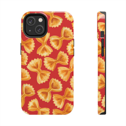 Copy of Tossed Farfalle Pasta Watercolor Illustrated Tough Phone Case | Various Models