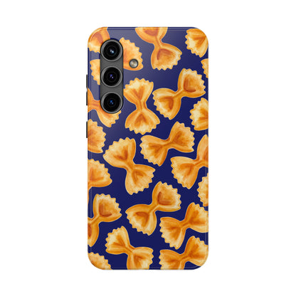 Copy of Copy of Tossed Farfalle Pasta Watercolor Illustrated Tough Phone Case | Various Models Samsung Galaxy S24