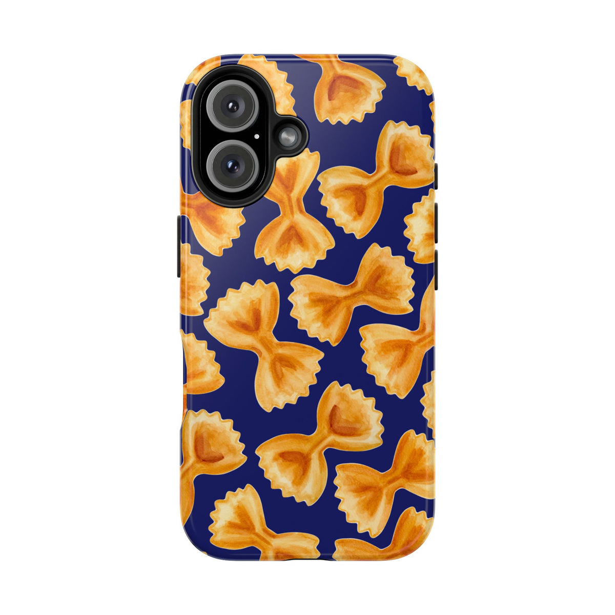 Copy of Copy of Tossed Farfalle Pasta Watercolor Illustrated Tough Phone Case | Various Models iPhone 16