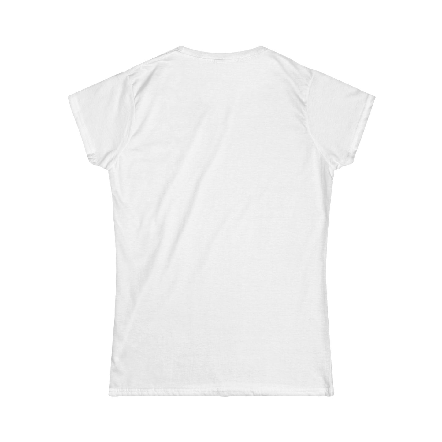 Red White & Blue Heart Shaped Glasses Printed Women's Softstyle Tee