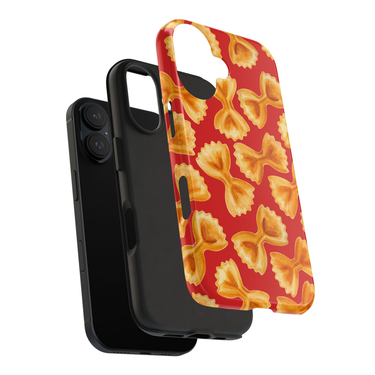 Copy of Tossed Farfalle Pasta Watercolor Illustrated Tough Phone Case | Various Models