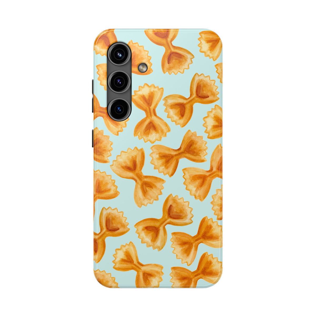 Copy of Copy of Copy of Copy of Tossed Farfalle Pasta Watercolor Illustrated Tough Phone Case | Various Models Samsung Galaxy S24