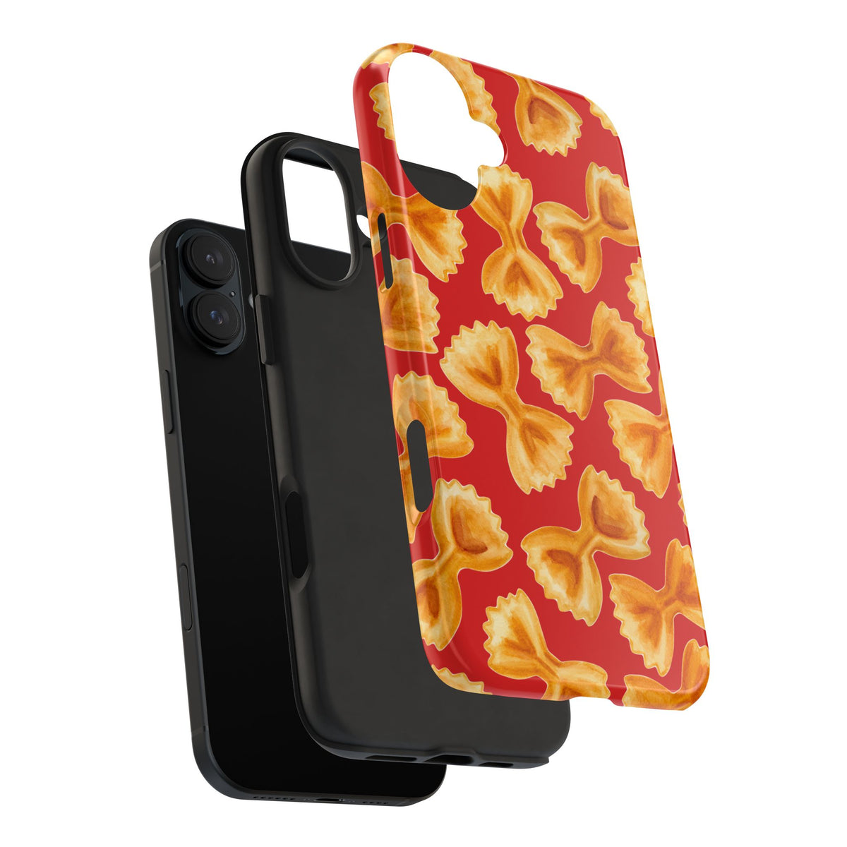 Copy of Tossed Farfalle Pasta Watercolor Illustrated Tough Phone Case | Various Models