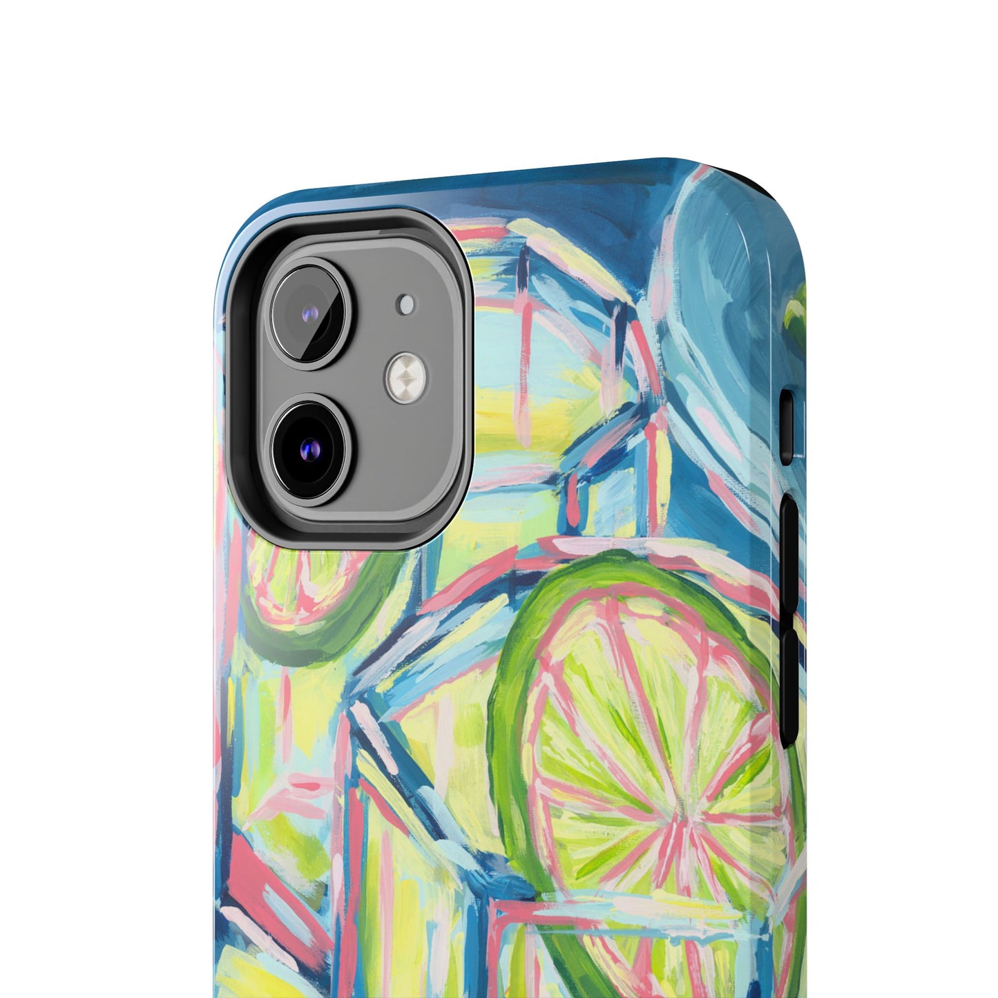 Pink Lime Green Yellow Margaritas Acrylic Tough Phone Case | Various Models Available