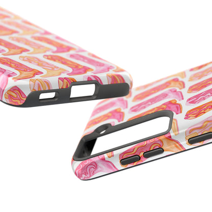 Rows of Hot Pink & Orange Cowboy Boots Tough Phone Cases | Various Models Available