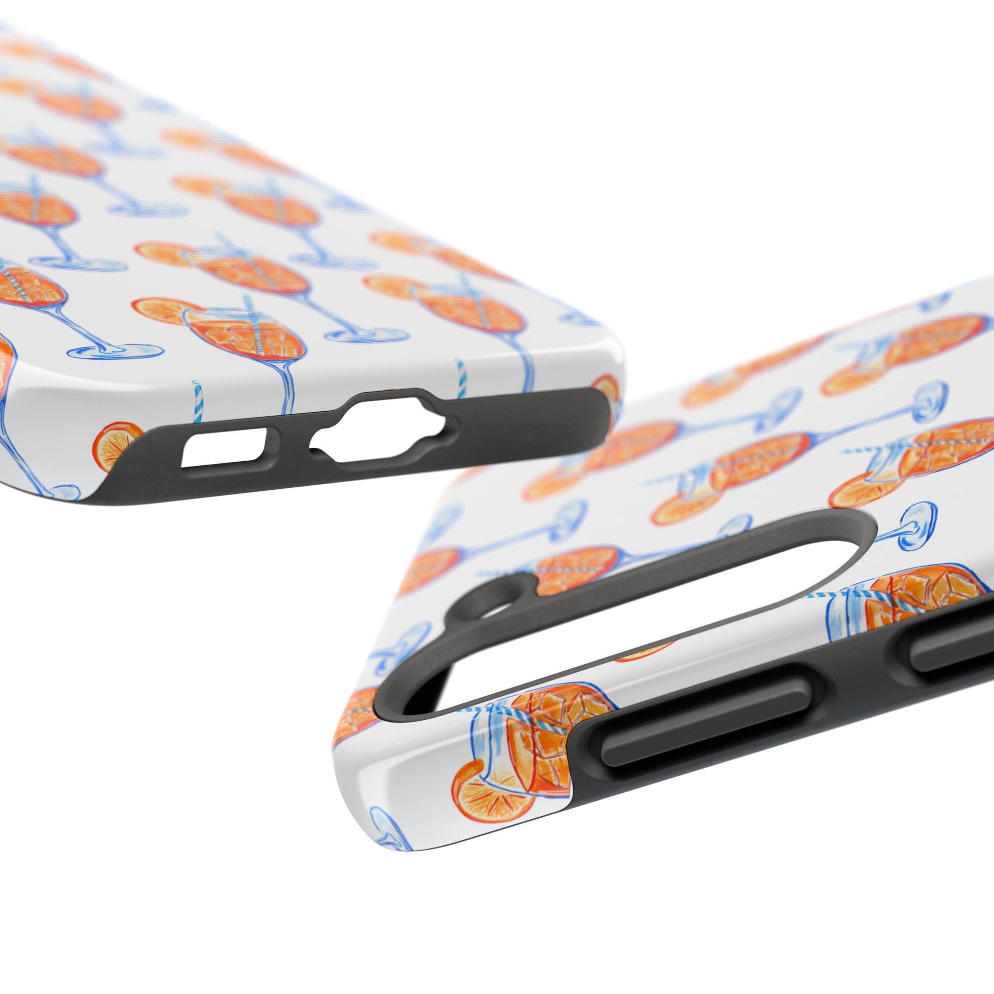 Aperol Spritz Watercolor Patterned Phone Case | Various Models