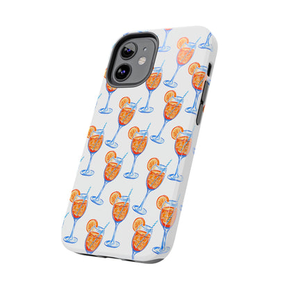 Aperol Spritz Watercolor Patterned Phone Case | Various Models