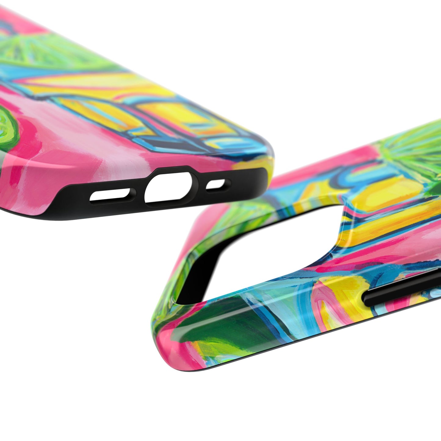 Pink Tequila Shot & Limes Acrylic Tough Phone Case | Various Models Available